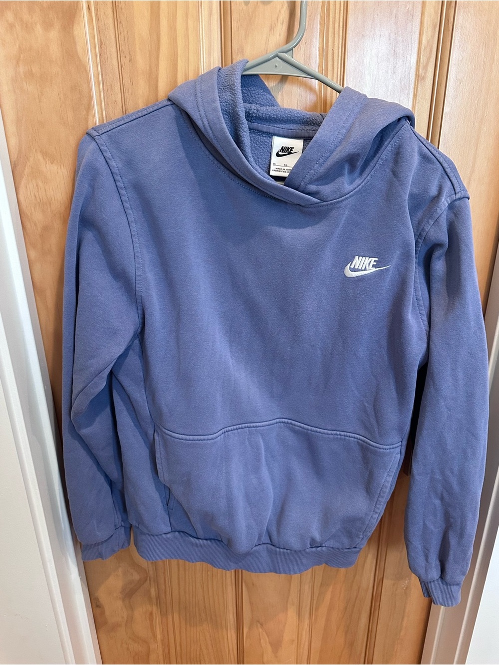 Nike Boys Blue Pullover Hoodie Sweatshirt